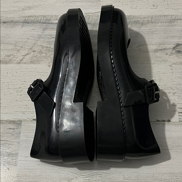 Melissa Black Patent Mary Jane Dress Shoes Size 6 - Picture 9 of 11